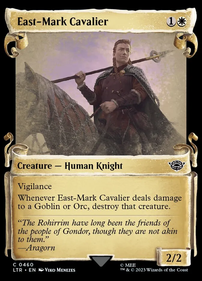 2023 The Lord of the Rings: Tales of Middle-earth East-Mark Cavalier #460 common card image