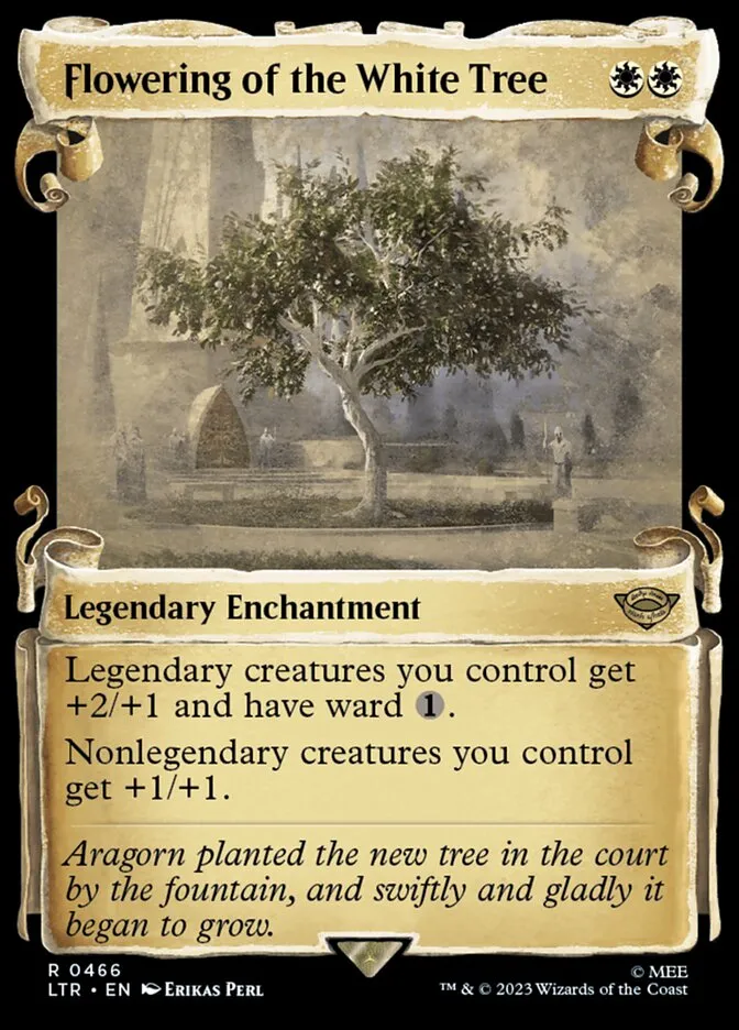 2023 The Lord of the Rings: Tales of Middle-earth Flowering of the White Tree #466 rare card image
