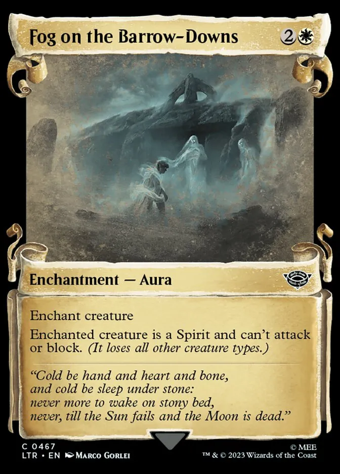 2023 The Lord of the Rings: Tales of Middle-earth Fog on the Barrow-Downs #467 common card image