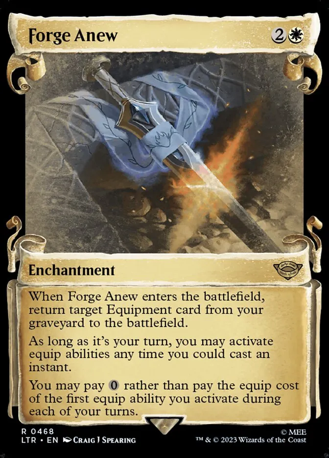 2023 The Lord of the Rings: Tales of Middle-earth Forge Anew #468 rare card image