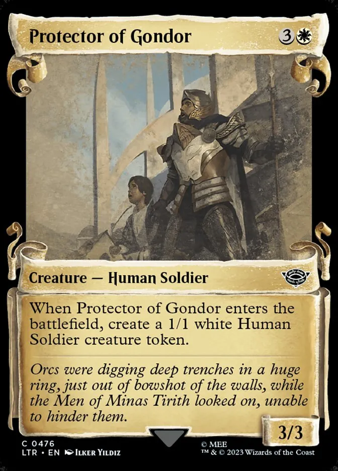 2023 The Lord of the Rings: Tales of Middle-earth Protector of Gondor #476 common card image