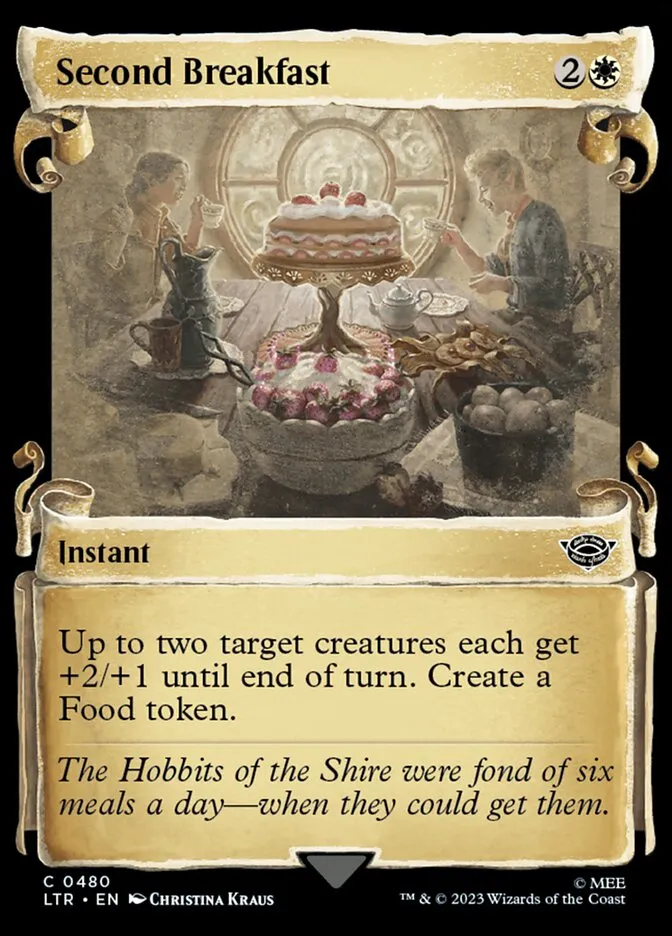 2023 The Lord of the Rings: Tales of Middle-earth Second Breakfast #480 common card image