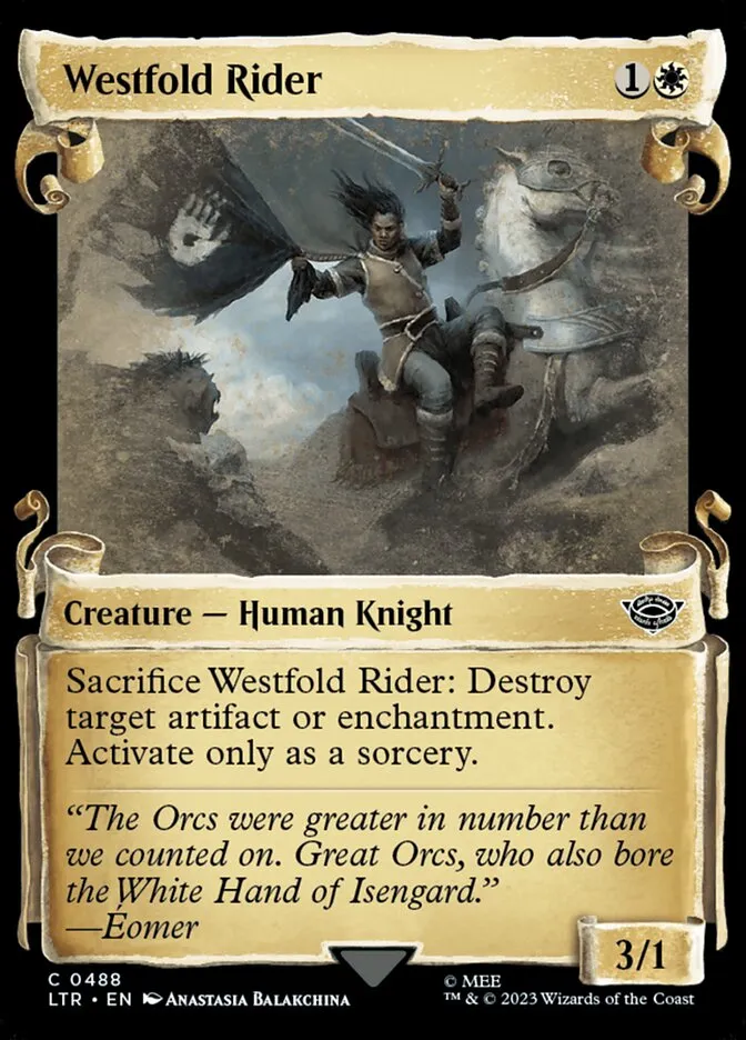 2023 The Lord of the Rings: Tales of Middle-earth Westfold Rider #488 common card image