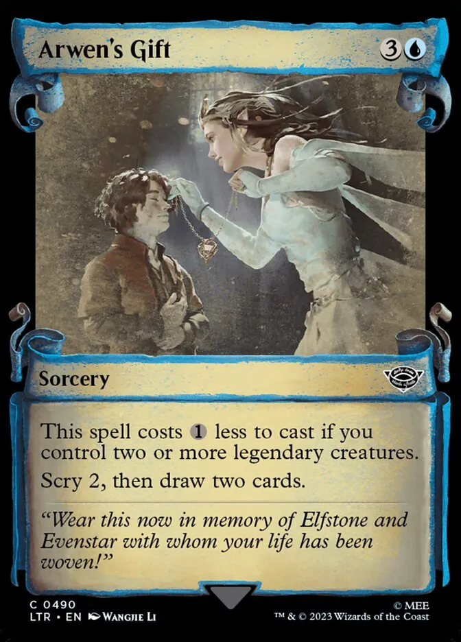 2023 The Lord of the Rings: Tales of Middle-earth Arwen's Gift #490 common card image