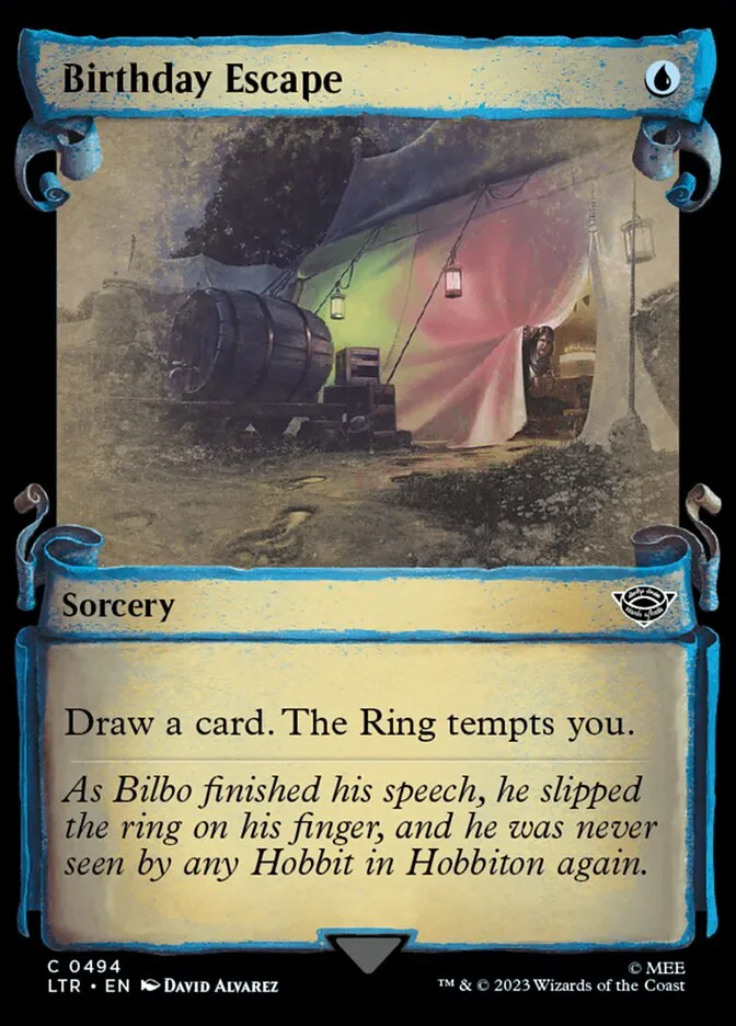 2023 The Lord of the Rings: Tales of Middle-earth Birthday Escape #494 common card image