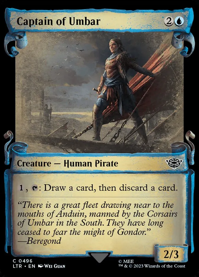 2023 The Lord of the Rings: Tales of Middle-earth Captain of Umbar #496 common card image