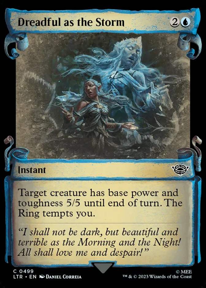 2023 The Lord of the Rings: Tales of Middle-earth Dreadful as the Storm #499 common card image