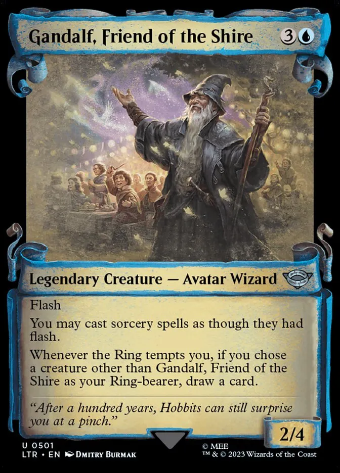 2023 The Lord of the Rings: Tales of Middle-earth Gandalf, Friend of the Shire #501 uncommon card image