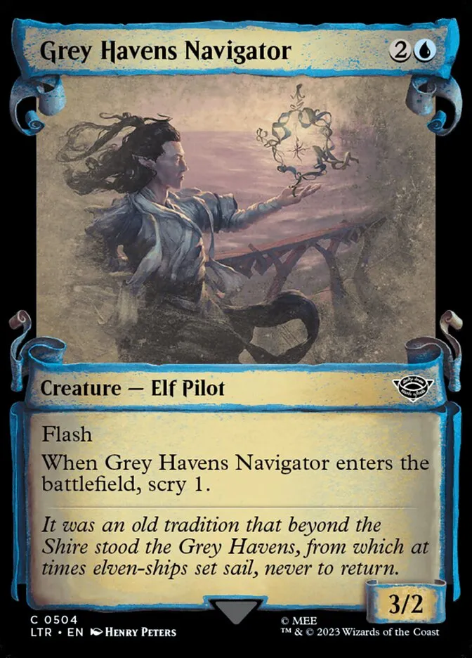 2023 The Lord of the Rings: Tales of Middle-earth Grey Havens Navigator #504 common card image