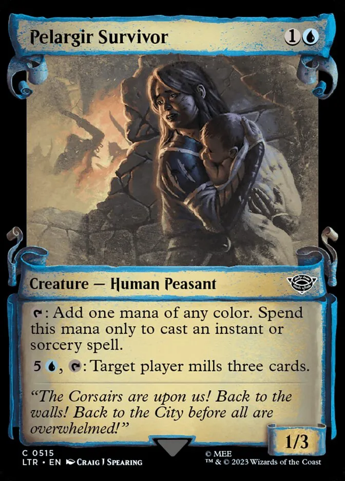 2023 The Lord of the Rings: Tales of Middle-earth Pelargir Survivor #515 common card image