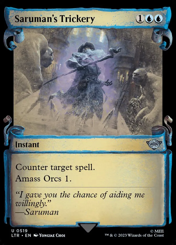 2023 The Lord of the Rings: Tales of Middle-earth Saruman's Trickery #519 uncommon card image