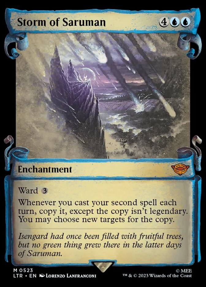 2023 The Lord of the Rings: Tales of Middle-earth Storm of Saruman #523 mythic card image