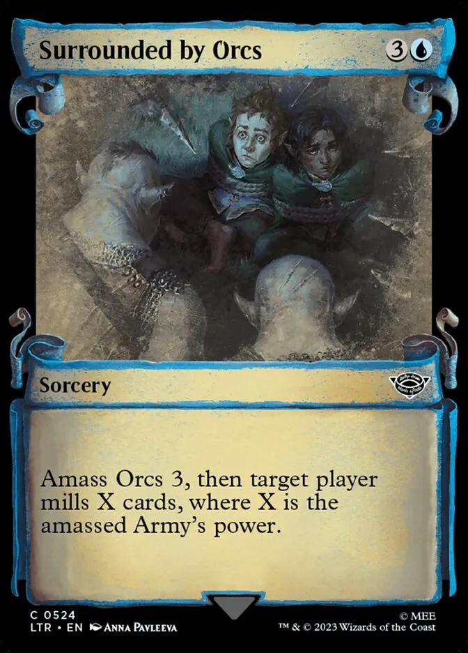 2023 The Lord of the Rings: Tales of Middle-earth Surrounded by Orcs #524 common card image