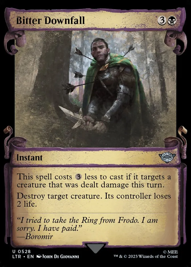 2023 The Lord of the Rings: Tales of Middle-earth Bitter Downfall #528 uncommon card image