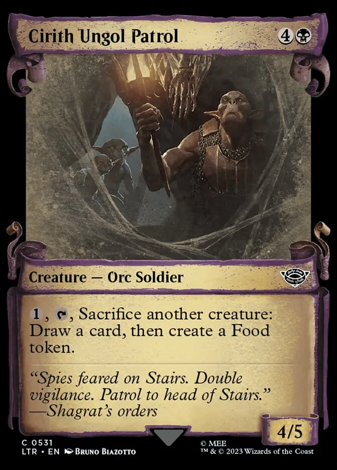 2023 The Lord of the Rings: Tales of Middle-earth Cirith Ungol Patrol #531 common card image