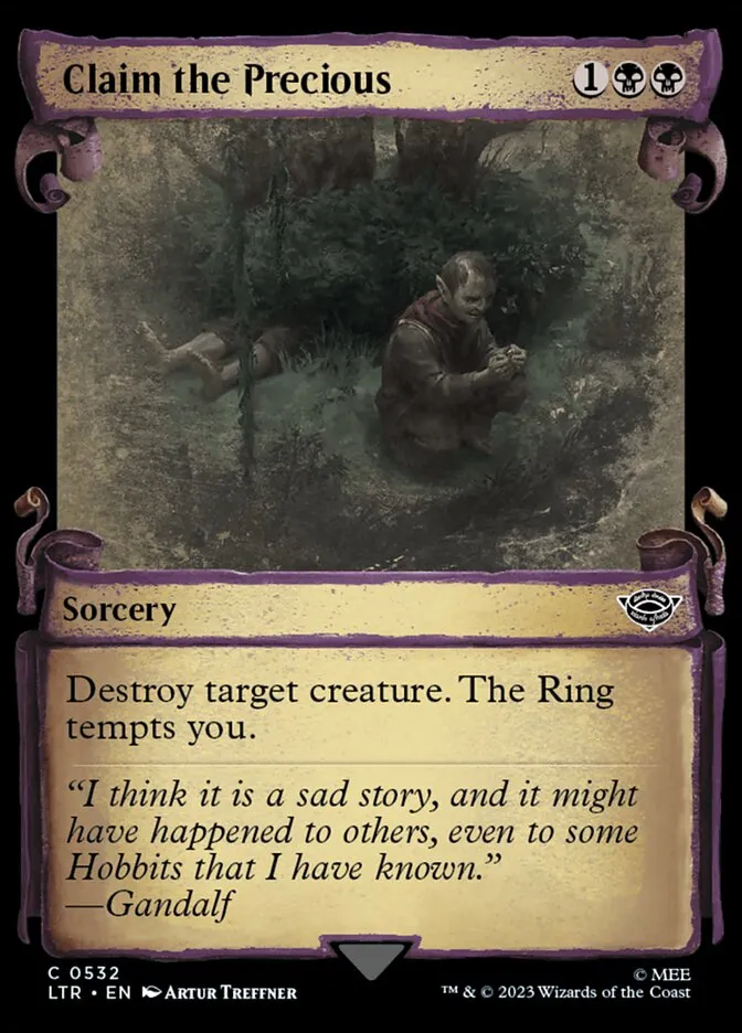 2023 The Lord of the Rings: Tales of Middle-earth Claim the Precious #532 common card image