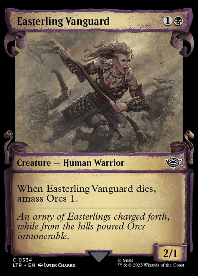 2023 The Lord of the Rings: Tales of Middle-earth Easterling Vanguard #534 common card image
