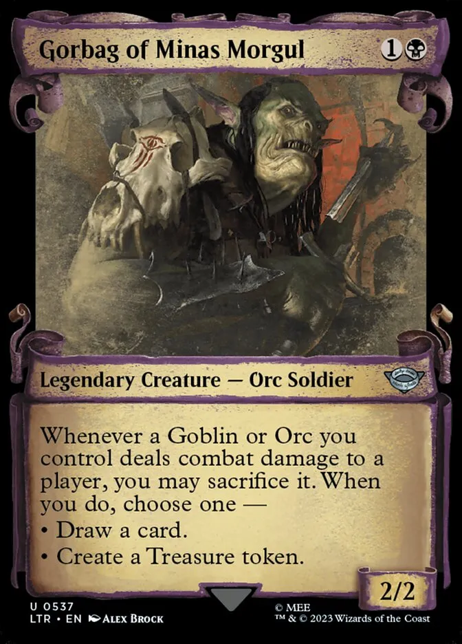 2023 The Lord of the Rings: Tales of Middle-earth Gorbag of Minas Morgul #537 uncommon card image