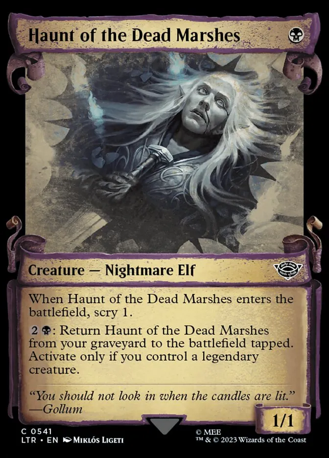 2023 The Lord of the Rings: Tales of Middle-earth Haunt of the Dead Marshes #541 common card image