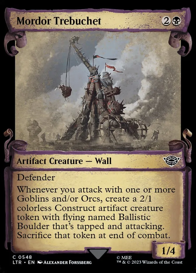 2023 The Lord of the Rings: Tales of Middle-earth Mordor Trebuchet #548 common card image