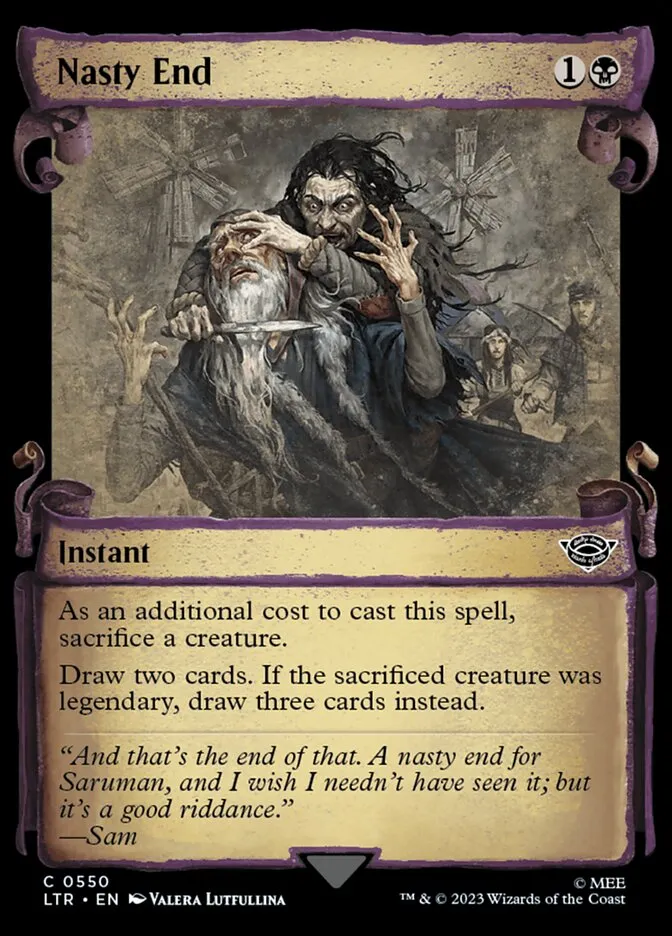 2023 The Lord of the Rings: Tales of Middle-earth Nasty End #550 common card image