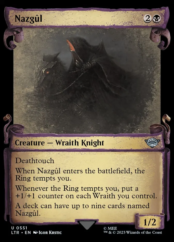 2023 The Lord of the Rings: Tales of Middle-earth Nazgûl #551 uncommon card image