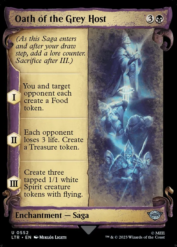 2023 The Lord of the Rings: Tales of Middle-earth Oath of the Grey Host #552 uncommon card image