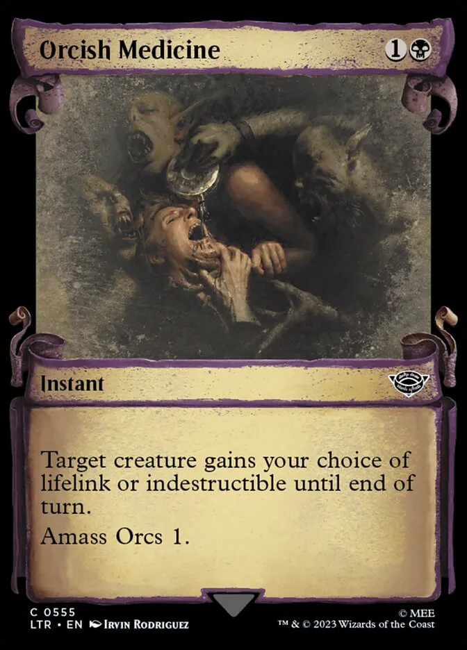 2023 The Lord of the Rings: Tales of Middle-earth Orcish Medicine #555 common card image