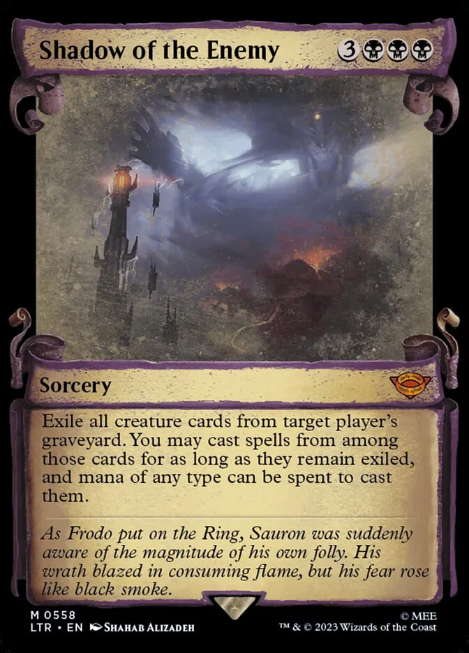2023 The Lord of the Rings: Tales of Middle-earth Shadow of the Enemy #558 mythic card image