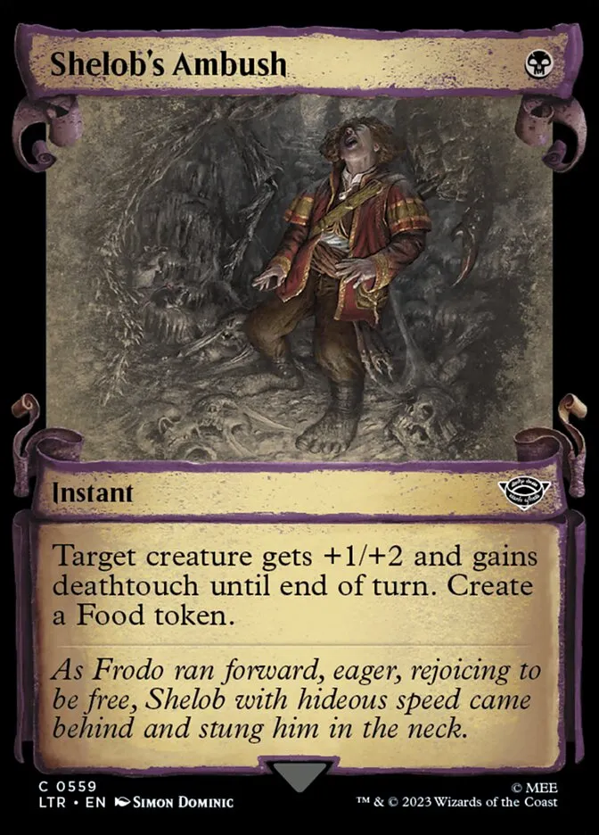 2023 The Lord of the Rings: Tales of Middle-earth Shelob's Ambush #559 common card image