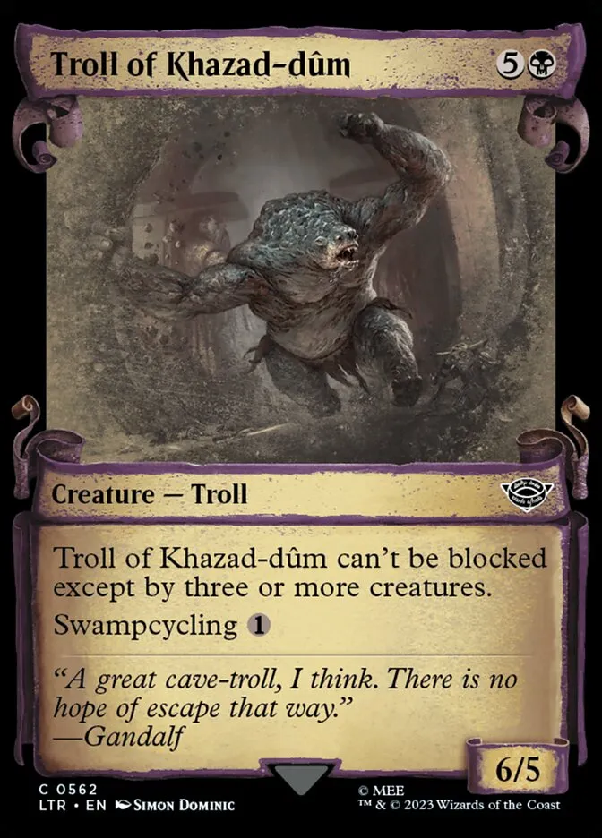 2023 The Lord of the Rings: Tales of Middle-earth Troll of Khazad-dûm #562 common card image