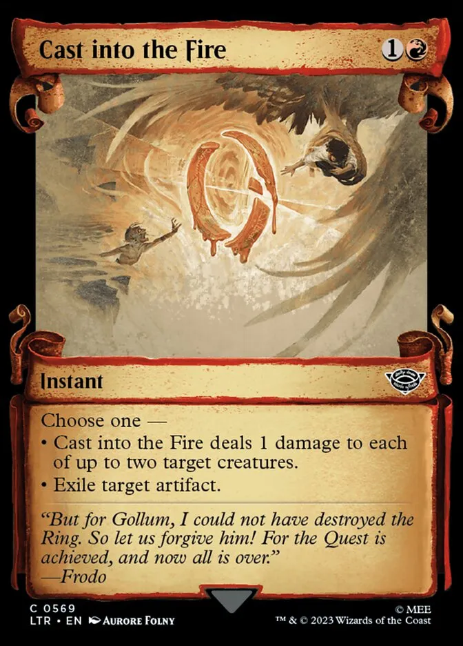 2023 The Lord of the Rings: Tales of Middle-earth Cast into the Fire #569 common card image
