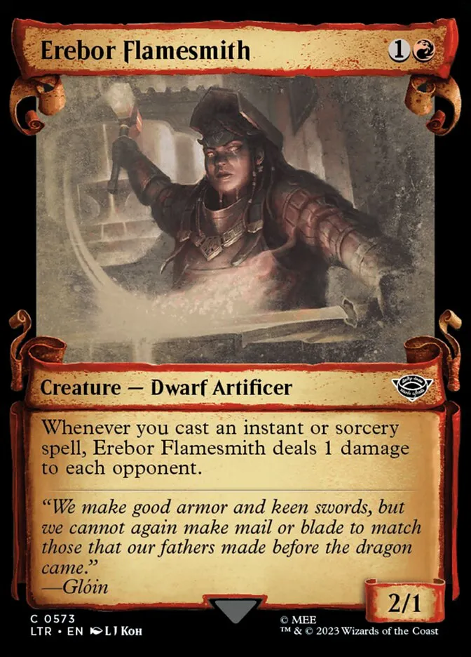 2023 The Lord of the Rings: Tales of Middle-earth Erebor Flamesmith #573 common card image