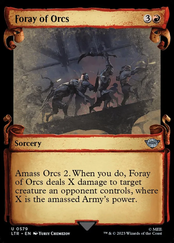 2023 The Lord of the Rings: Tales of Middle-earth Foray of Orcs #579 uncommon card image