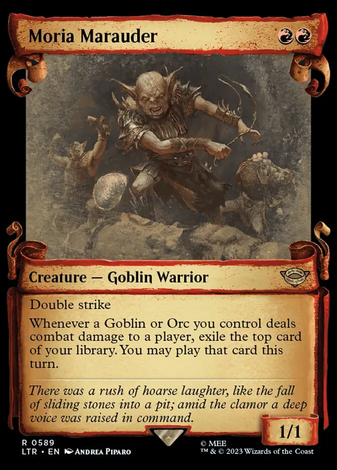 2023 The Lord of the Rings: Tales of Middle-earth Moria Marauder #589 rare card image