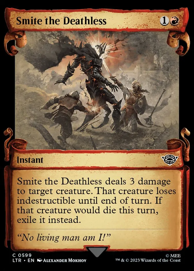 2023 The Lord of the Rings: Tales of Middle-earth Smite the Deathless #599 common card image