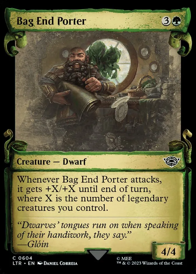 2023 The Lord of the Rings: Tales of Middle-earth Bag End Porter #604 common card image