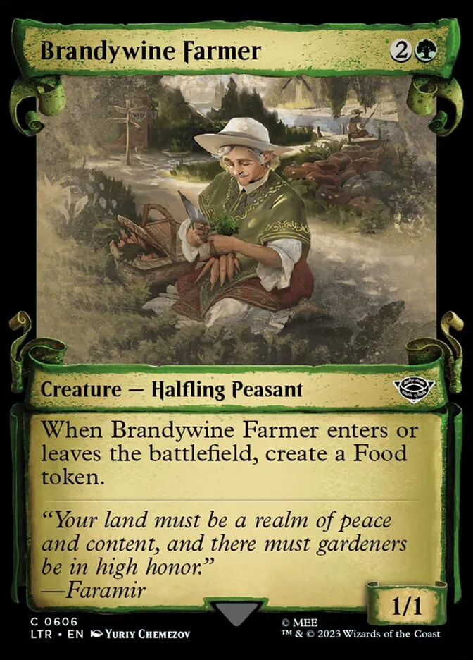 2023 The Lord of the Rings: Tales of Middle-earth Brandywine Farmer #606 common card image