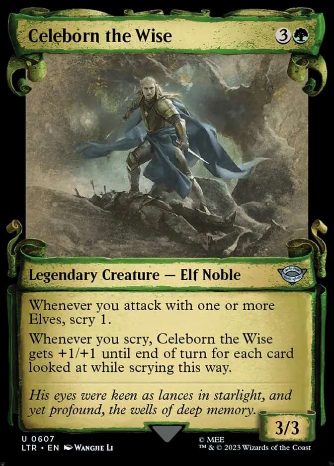 2023 The Lord of the Rings: Tales of Middle-earth Celeborn the Wise #607 uncommon card image