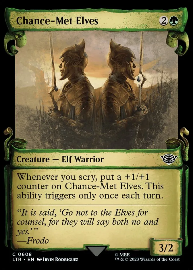 2023 The Lord of the Rings: Tales of Middle-earth Chance-Met Elves #608 common card image
