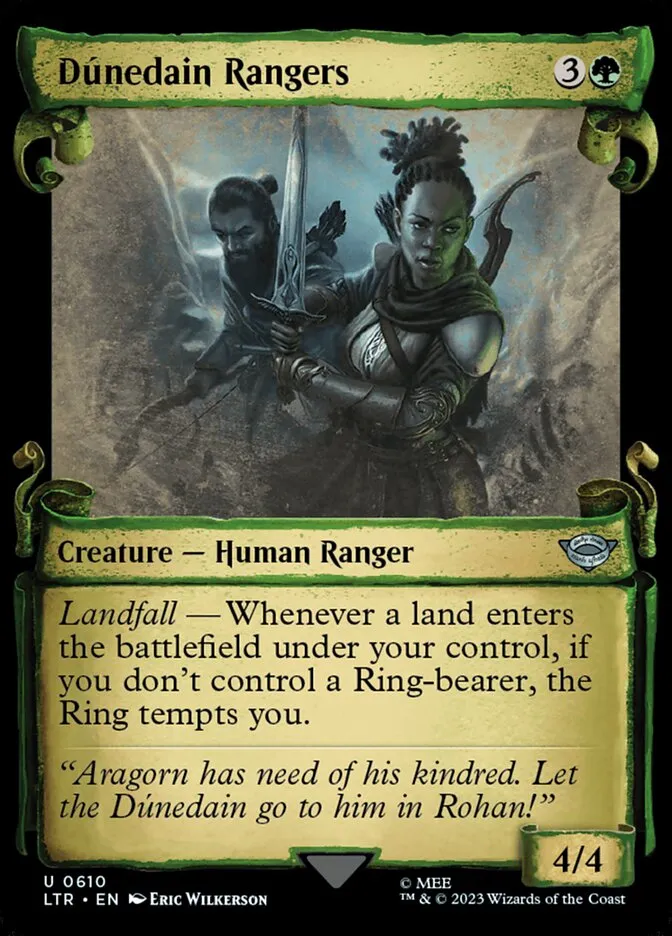 2023 The Lord of the Rings: Tales of Middle-earth Dúnedain Rangers #610 uncommon card image