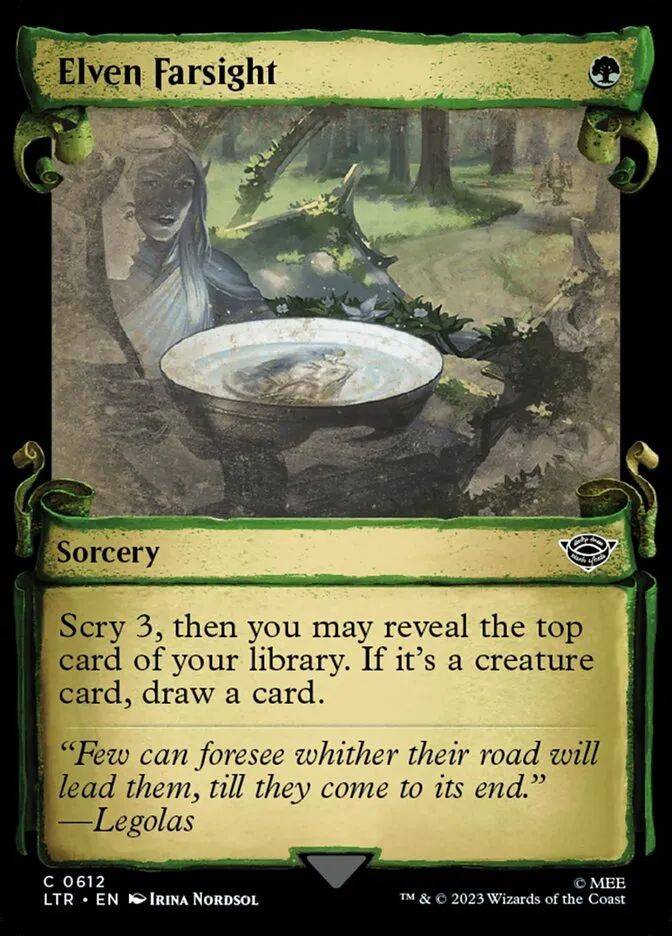 2023 The Lord of the Rings: Tales of Middle-earth Elven Farsight #612 common card image