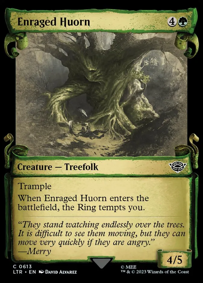 2023 The Lord of the Rings: Tales of Middle-earth Enraged Huorn #613 common card image