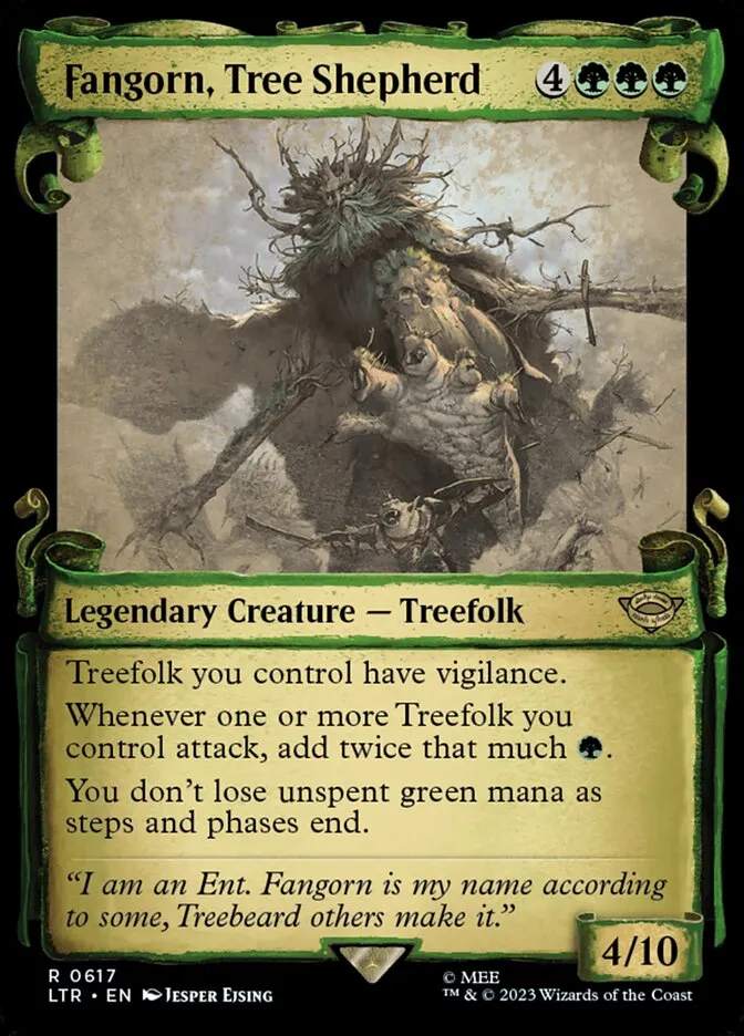 2023 The Lord of the Rings: Tales of Middle-earth Fangorn, Tree Shepherd #617 rare card image