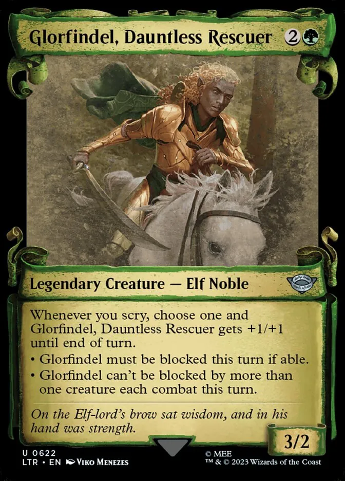 2023 The Lord of the Rings: Tales of Middle-earth Glorfindel, Dauntless Rescuer #622 uncommon card image