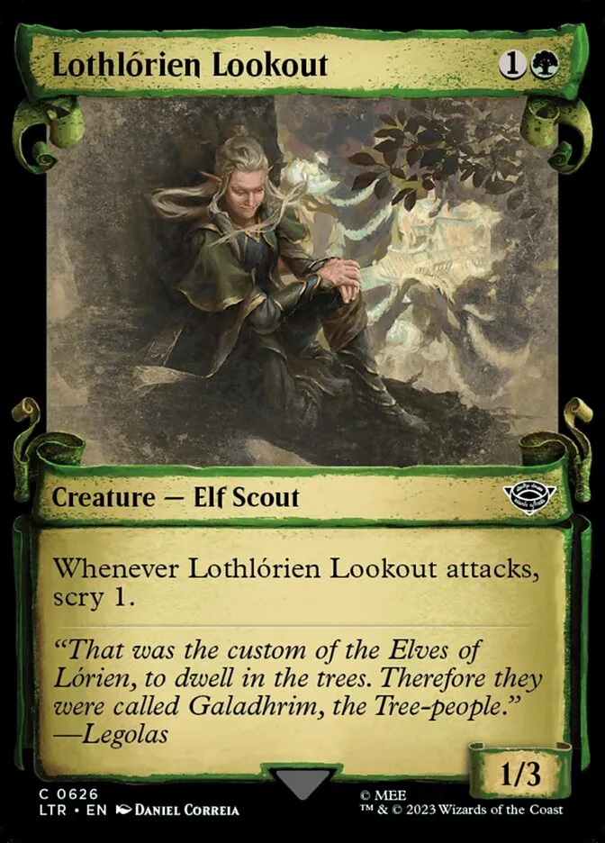 2023 The Lord of the Rings: Tales of Middle-earth Lothlórien Lookout #626 common card image