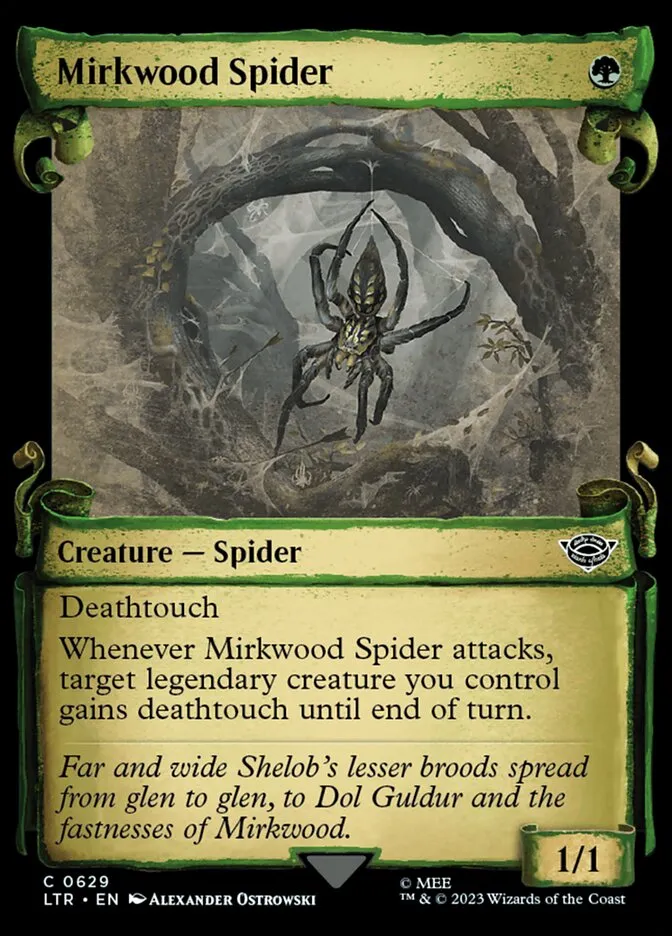 2023 The Lord of the Rings: Tales of Middle-earth Mirkwood Spider #629 common card image