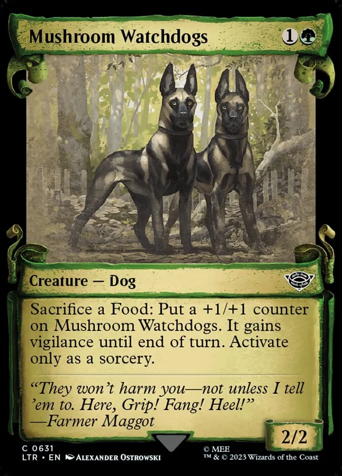 2023 The Lord of the Rings: Tales of Middle-earth Mushroom Watchdogs #631 common card image