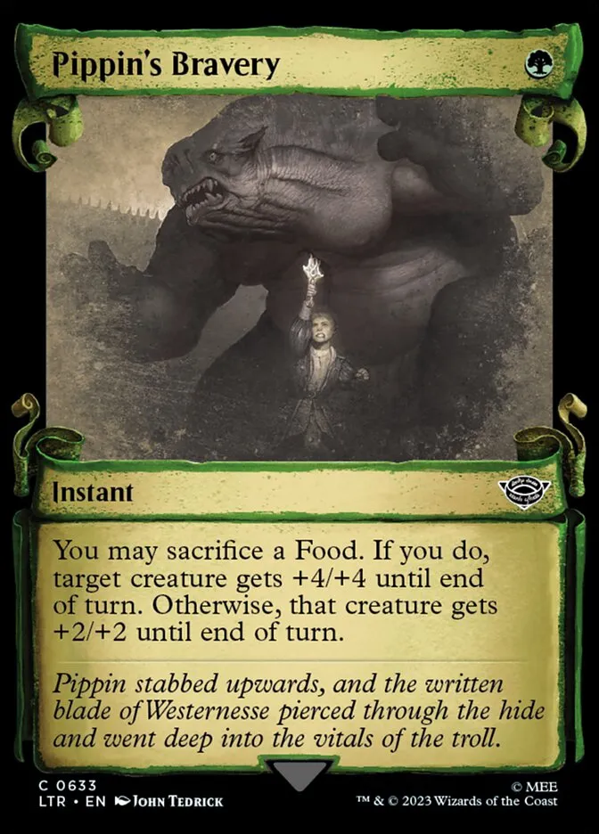 2023 The Lord of the Rings: Tales of Middle-earth Pippin's Bravery #633 common card image
