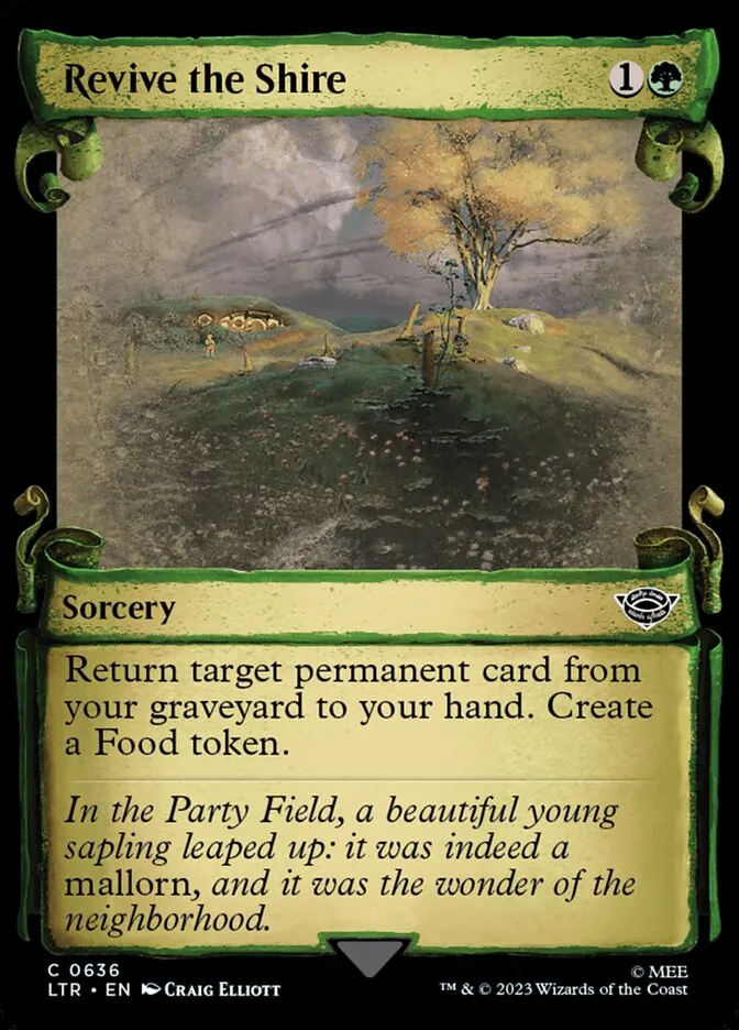 2023 The Lord of the Rings: Tales of Middle-earth Revive the Shire #636 common card image